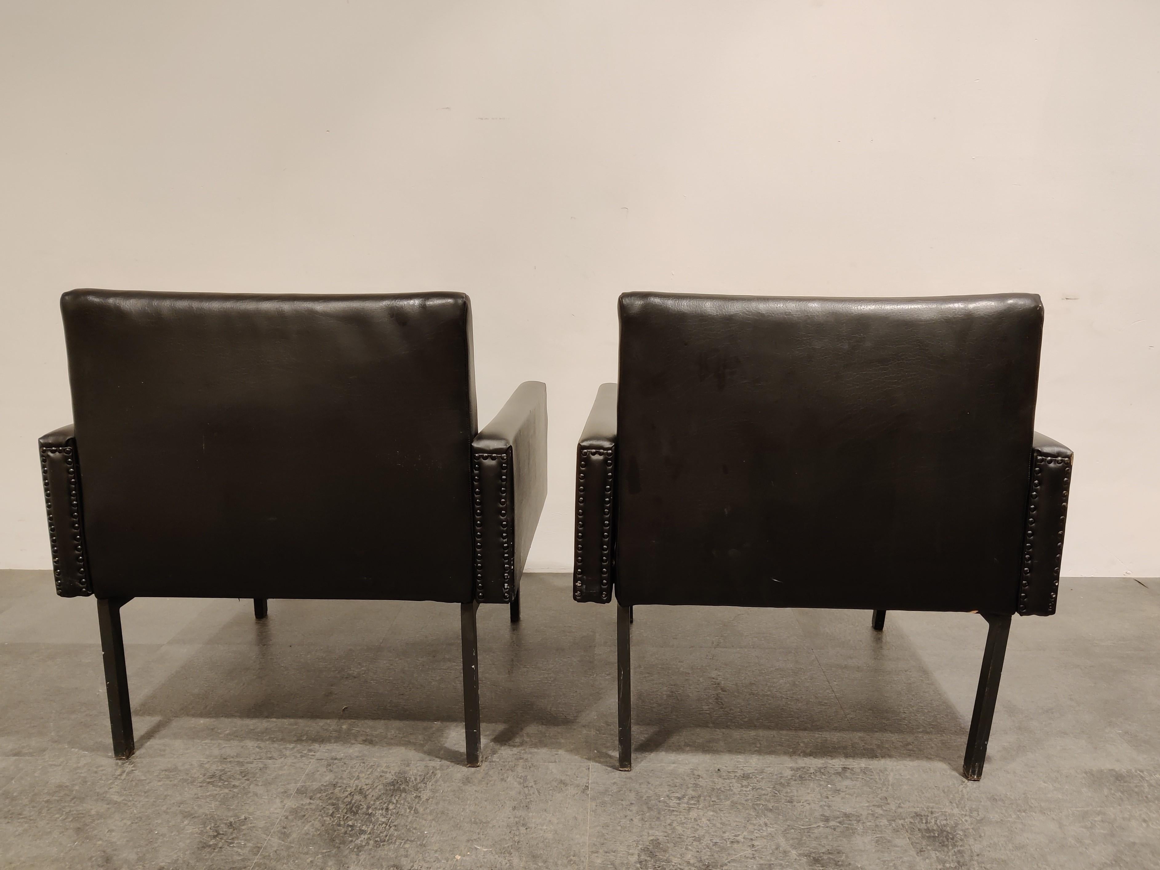 Pair of Wilkhan Armchairs, 1960s In Good Condition In HEVERLEE, BE