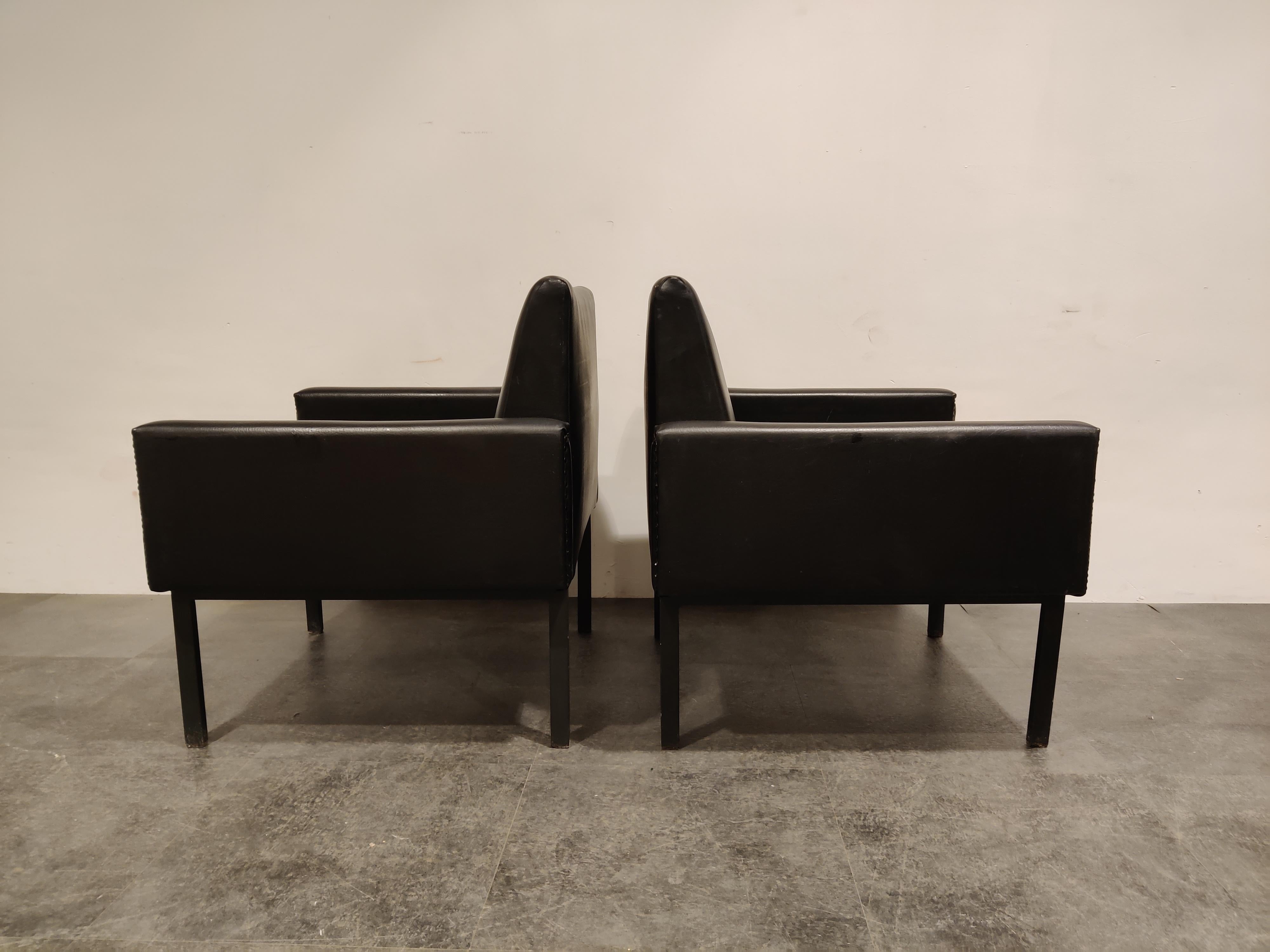 Mid-20th Century Pair of Wilkhan Armchairs, 1960s
