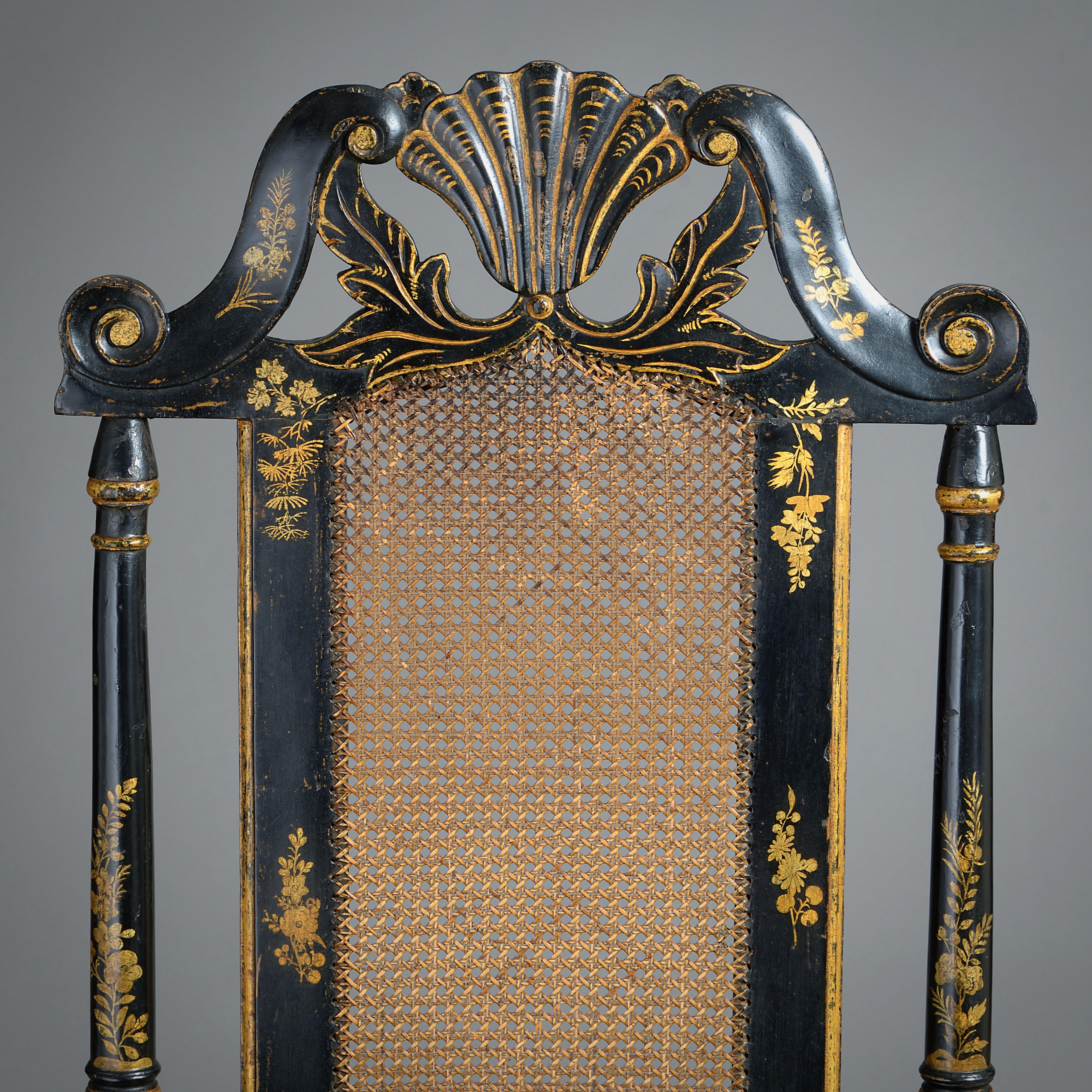 Coppia di poltrone in giamaica William & Mary in vendita 2