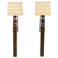 Vintage Pair of William Haines Armature Floor Lamps