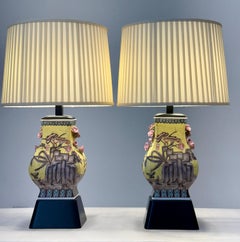 Ein Paar chinesische Urnen-Tischlampen von William Haines, Nachlass von Kirk Douglas, 1960er Jahre