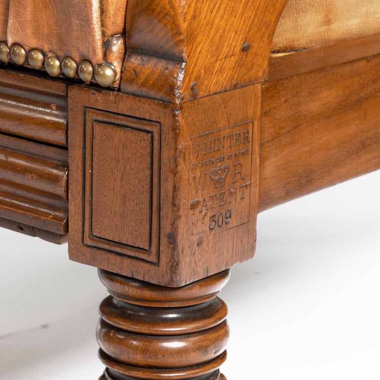 Pair of William IV Adjustable Mahogany Library Armchairs, by George ...