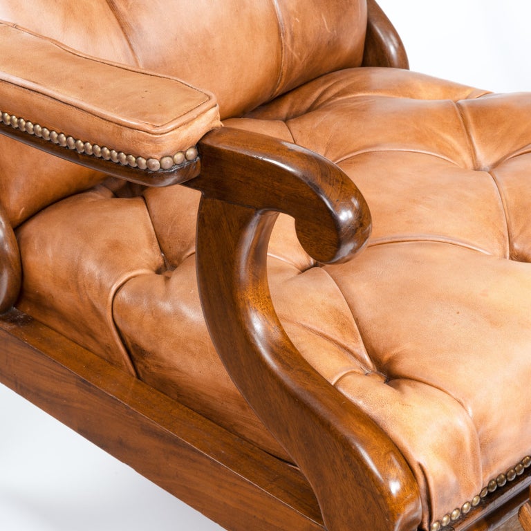Pair of William IV Adjustable Mahogany Library Armchairs, by George ...