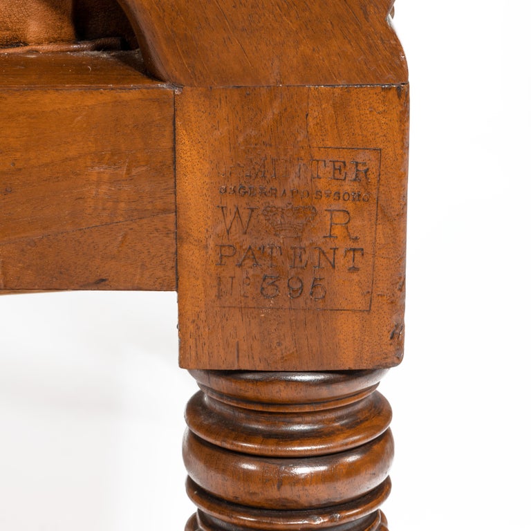 Pair of William IV Adjustable Mahogany Library Armchairs, by George ...