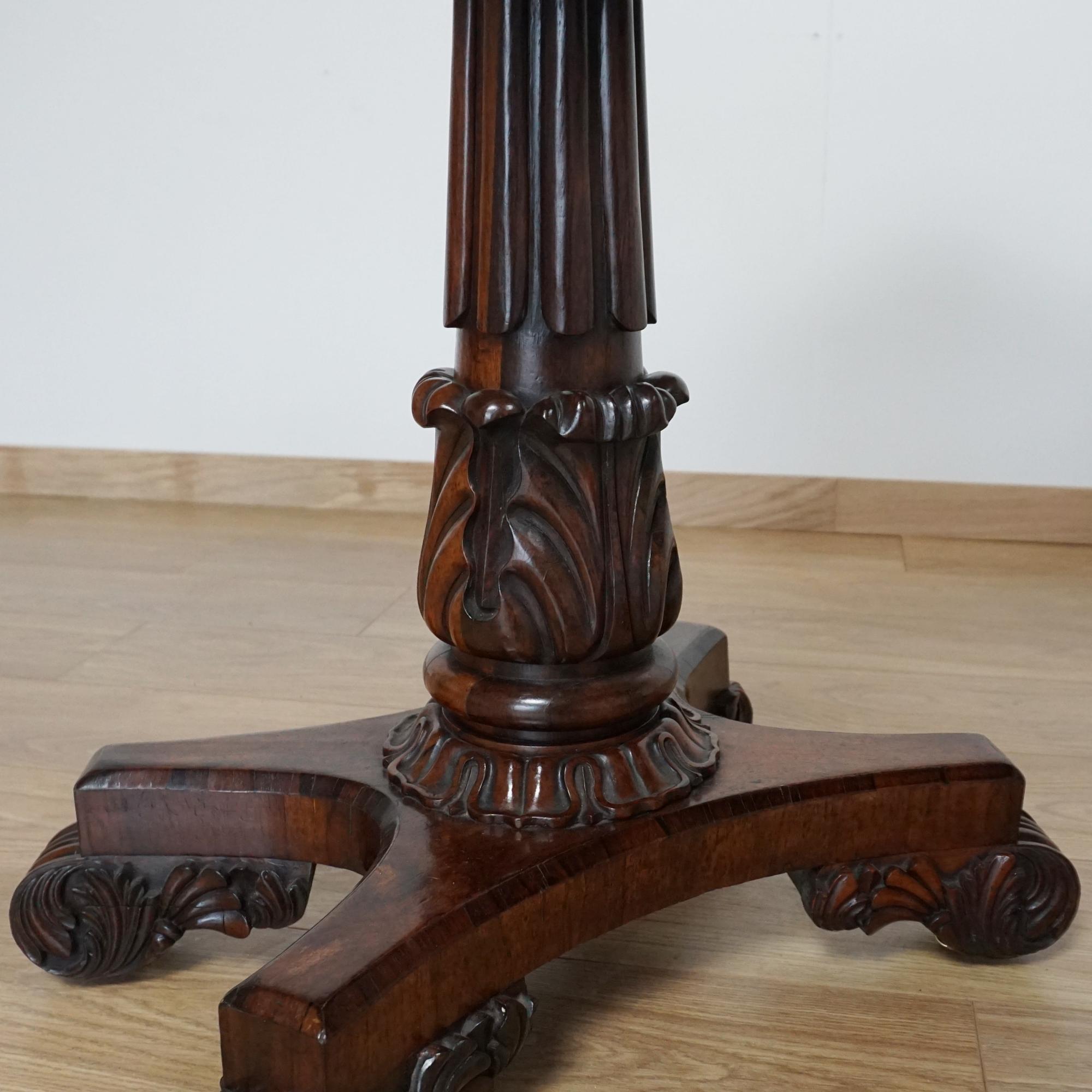 English Pair of William IV Card Tables For Sale