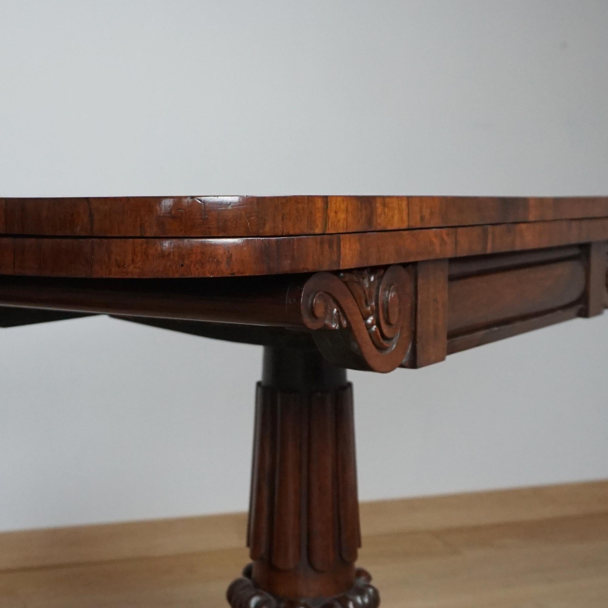 Pair of William IV Card Tables For Sale 2