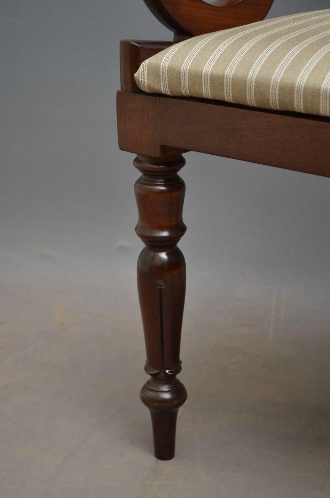 Pair of William IV Elbow Chairs Mahogany Carvers 8