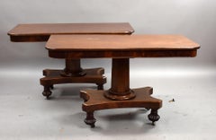 Pair of William IV Mahogany Console Tables