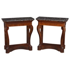 Pair of William IV Mahogany Console Tables
