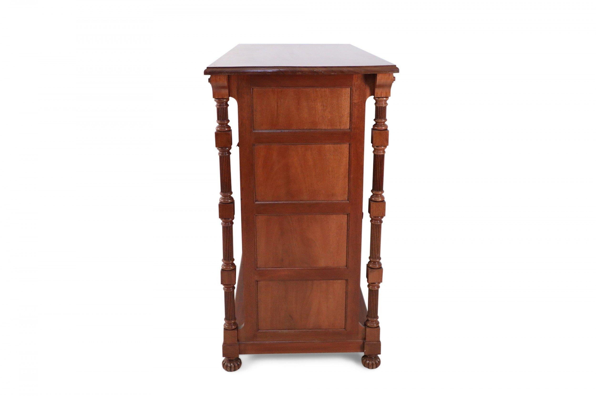 Pair of William IV Mahogany Open Two-Sided Bookcases For Sale 2