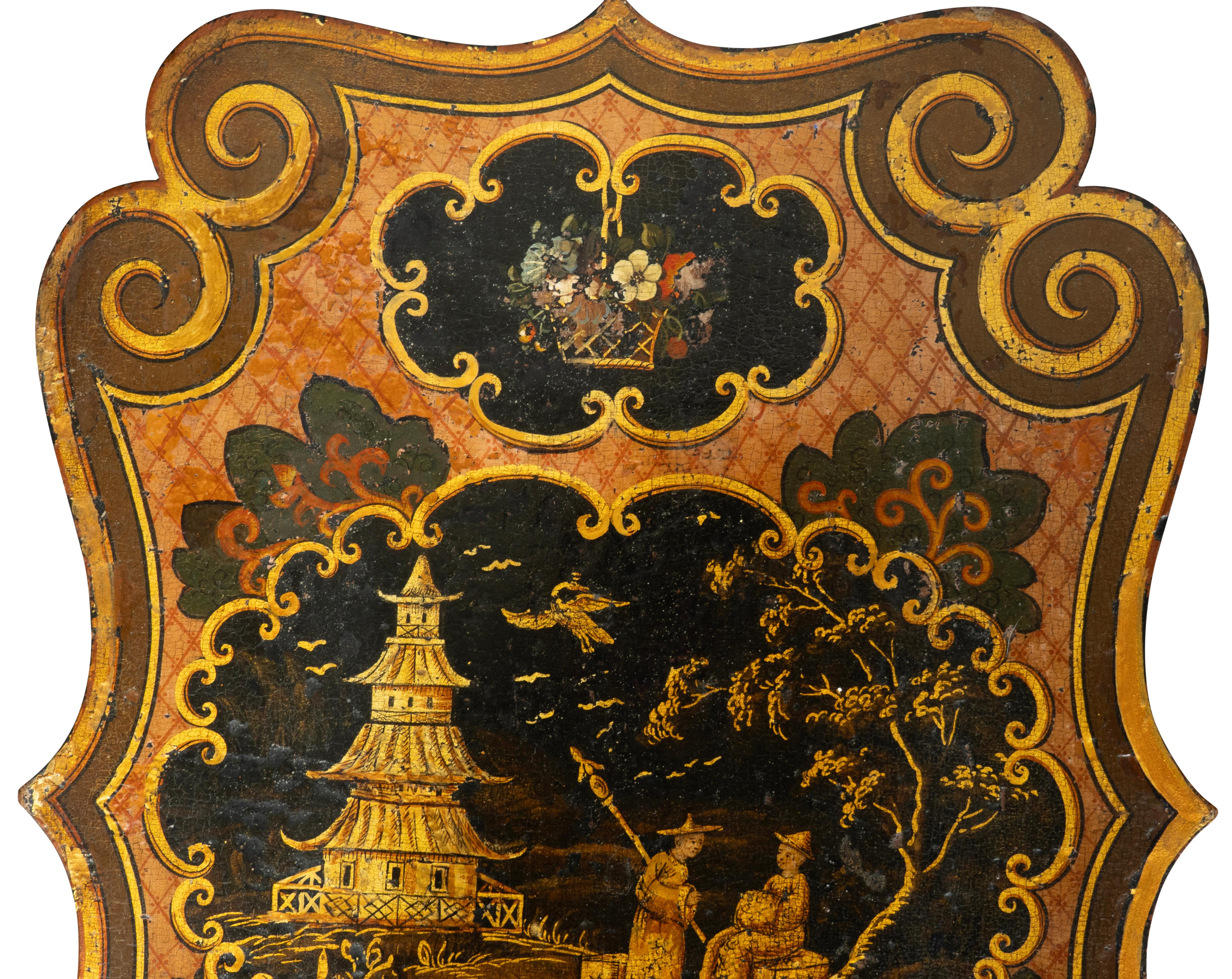 Paar William IV.-Tische aus Rosenholz und Papiermaché-Tische im Angebot 9
