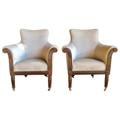 Pair of William IV Rosewood Bergeres, circa 1830