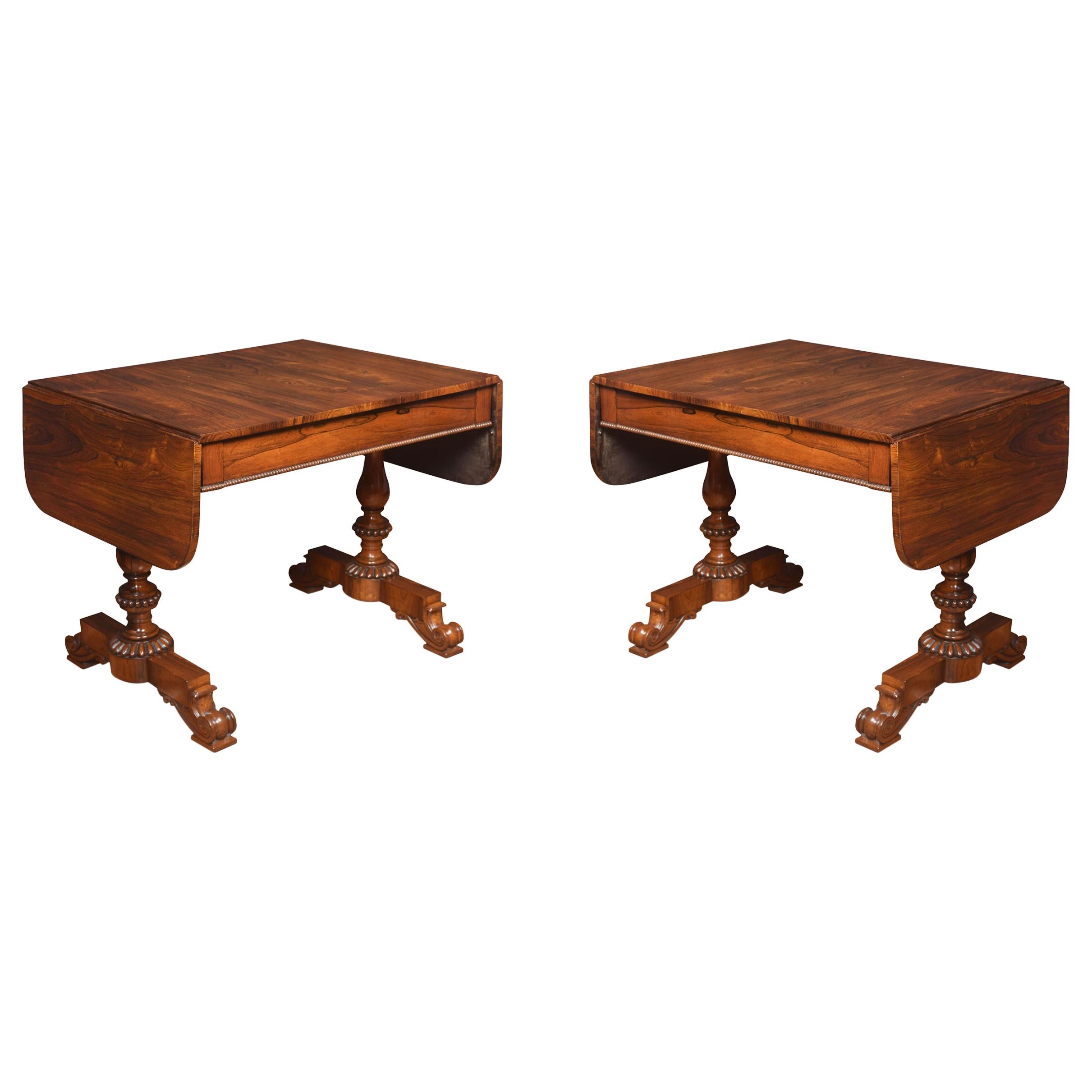 Pair of William IV Sofa Tables For Sale
