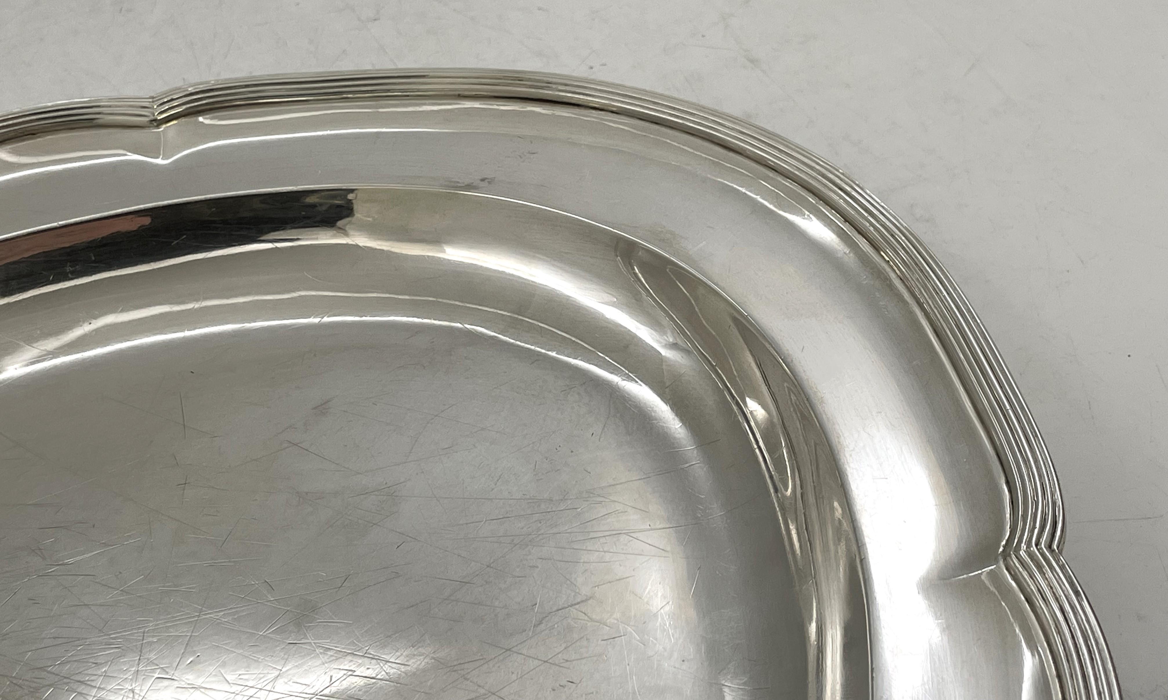 Fin du XVIIIe siècle Paire de plateaux ou plateaux anglais de style géorgien 1790 en argent sterling William Pitts en vente