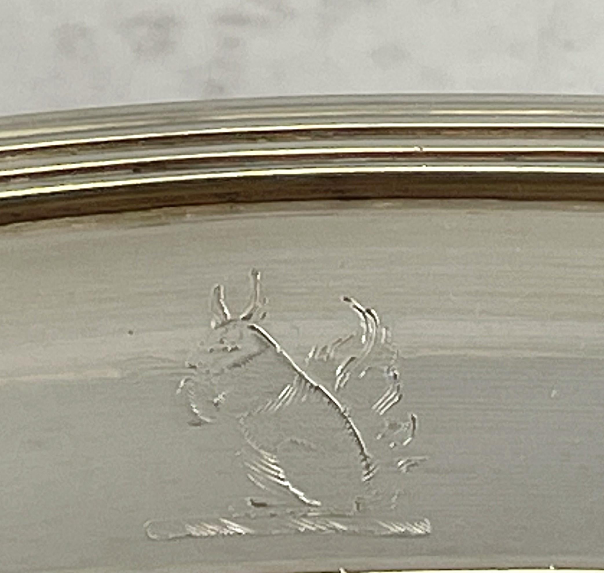 Argent Paire de plateaux ou plateaux anglais de style géorgien 1790 en argent sterling William Pitts en vente