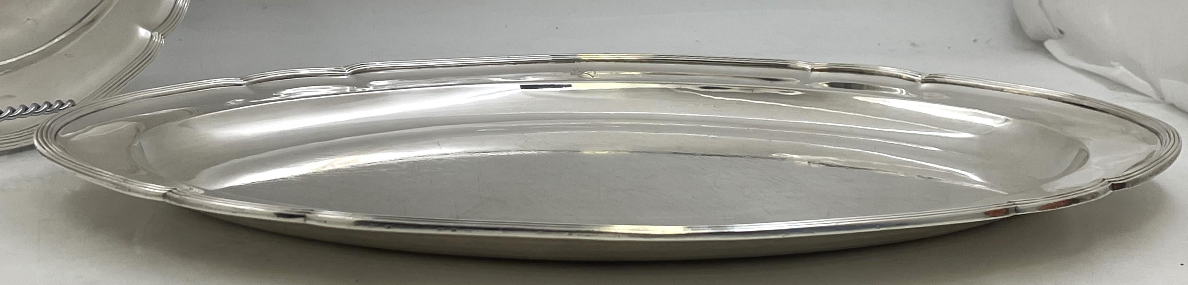 Paire de plateaux ou plateaux anglais de style géorgien 1790 en argent sterling William Pitts en vente 1