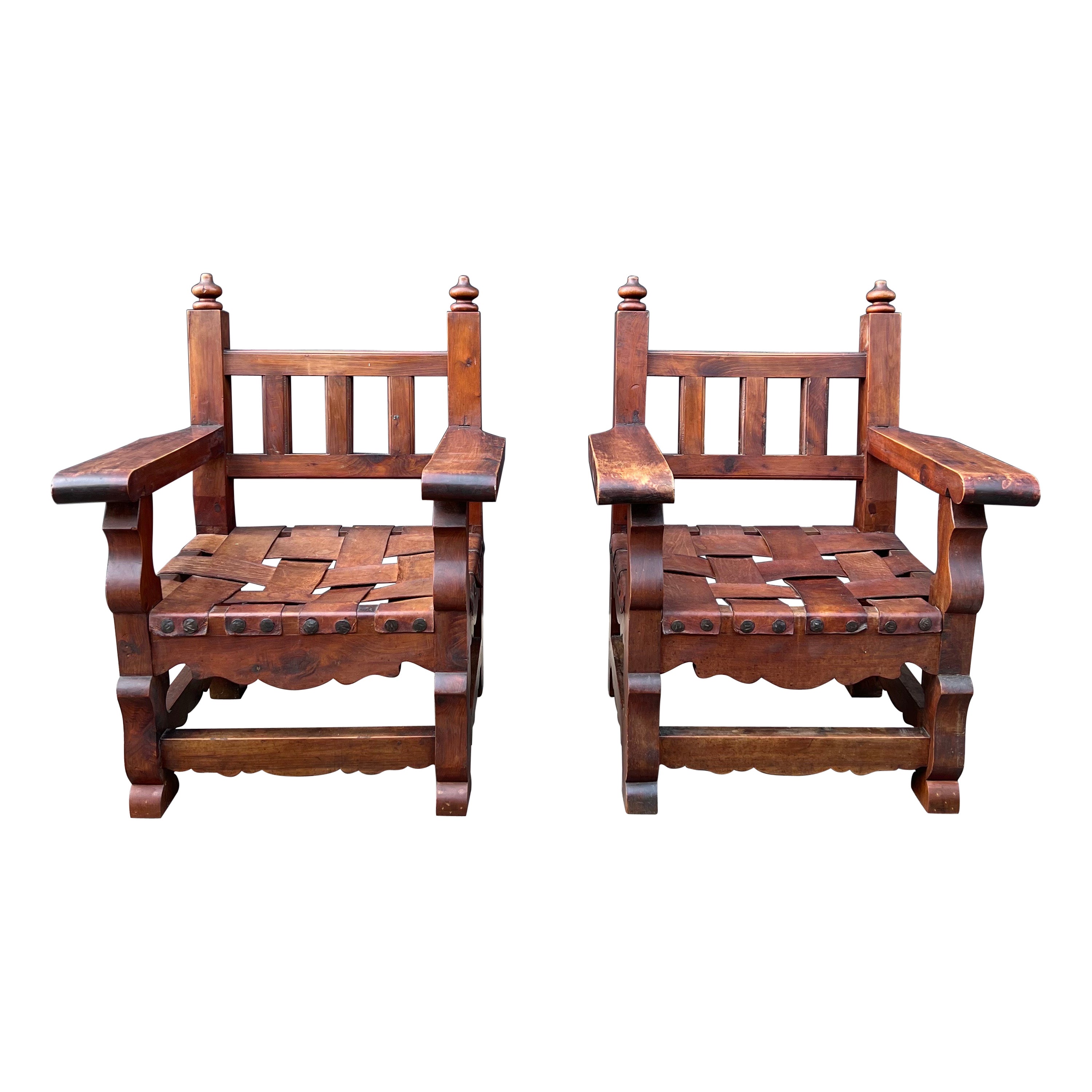 Pair of William Spratling Sabino Arm Chairs