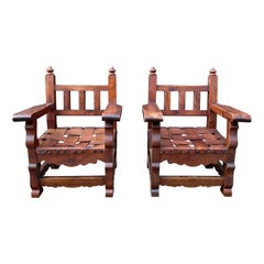 Pair of William Spratling Sabino Arm Chairs