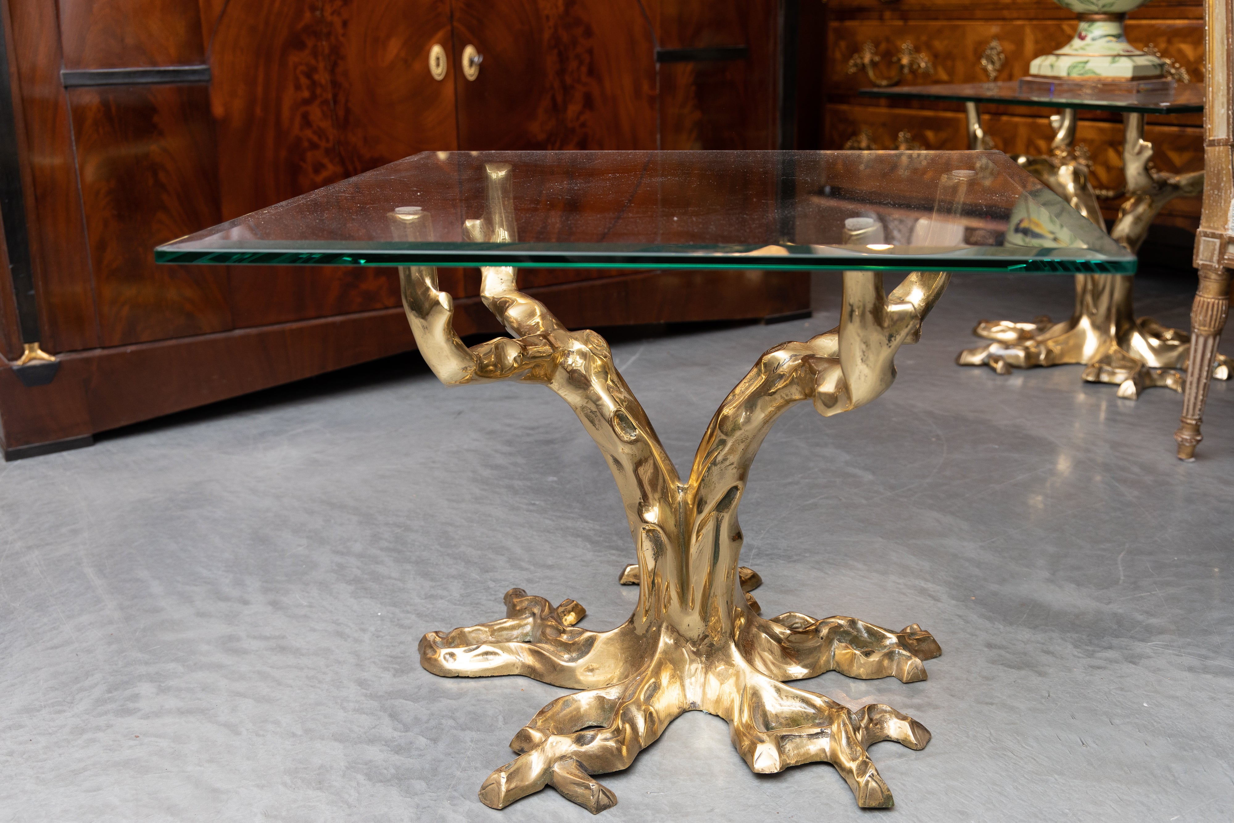 Other Pair of Willy Daro Coffee Table with Glass Tops