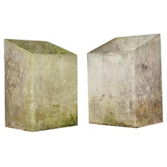 Pair of Willy Guhl Angular Box Planters