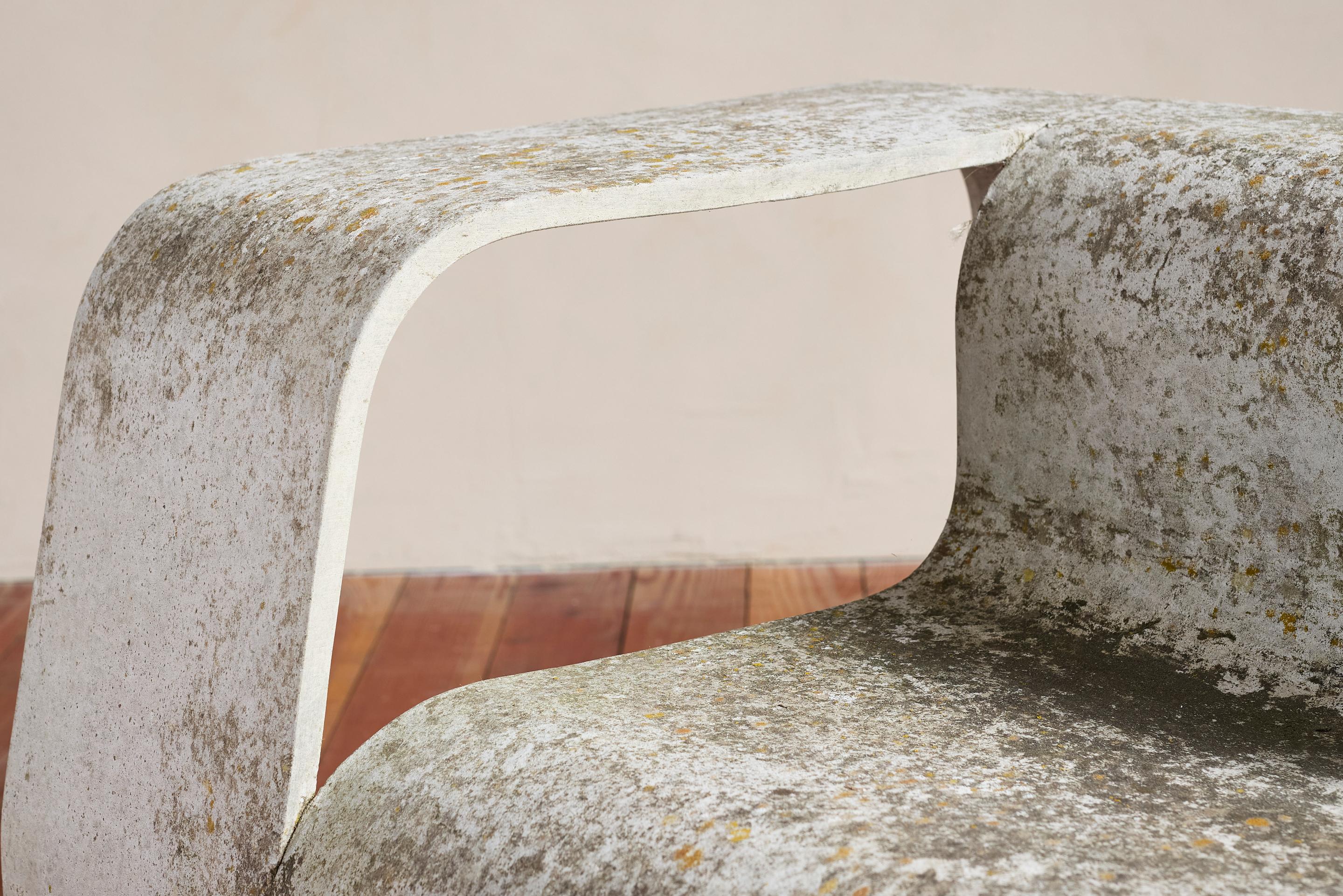 Pair of Willy Guhl Concrete Floating Chairs For Sale 5