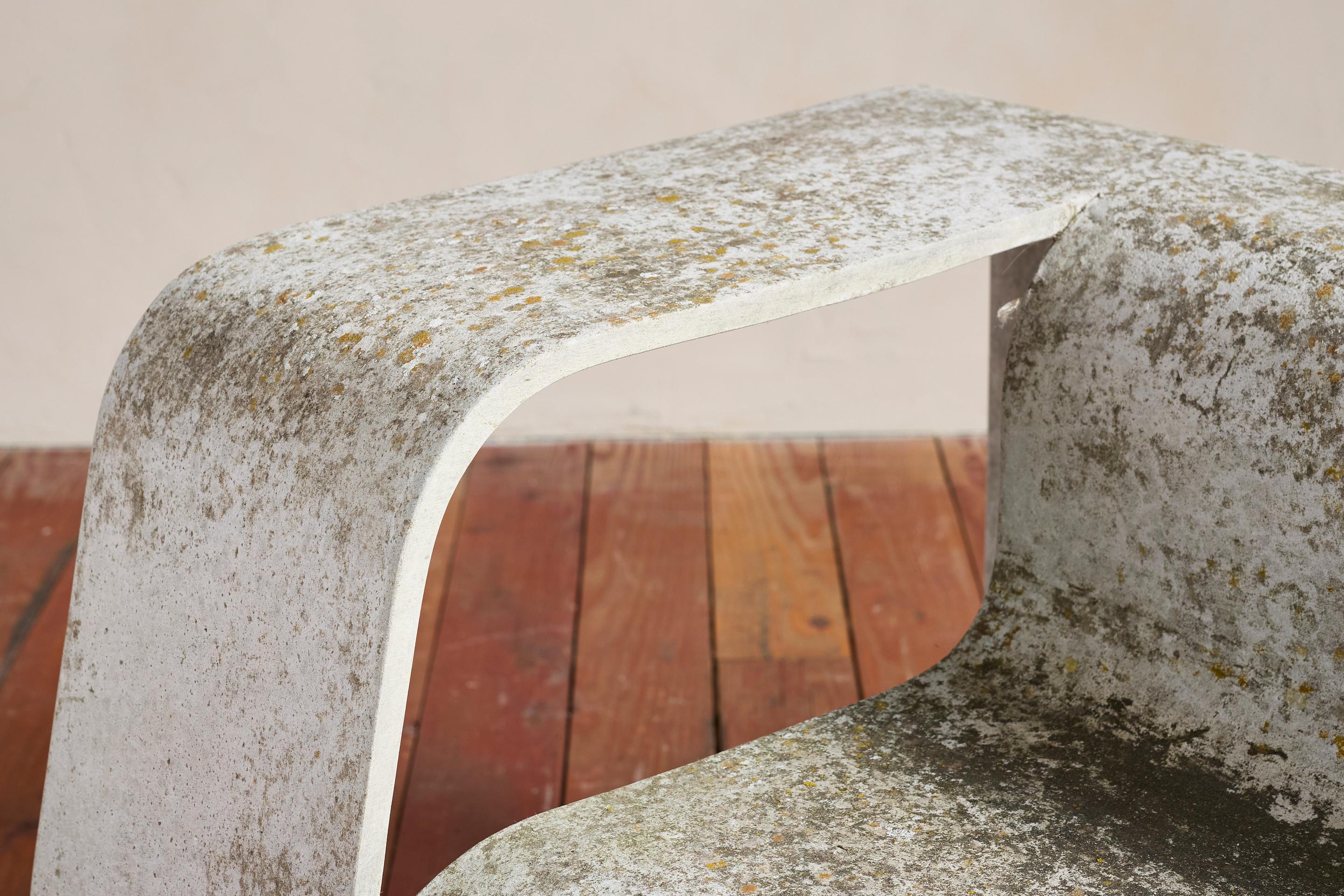 Pair of Willy Guhl Concrete Floating Chairs For Sale 2