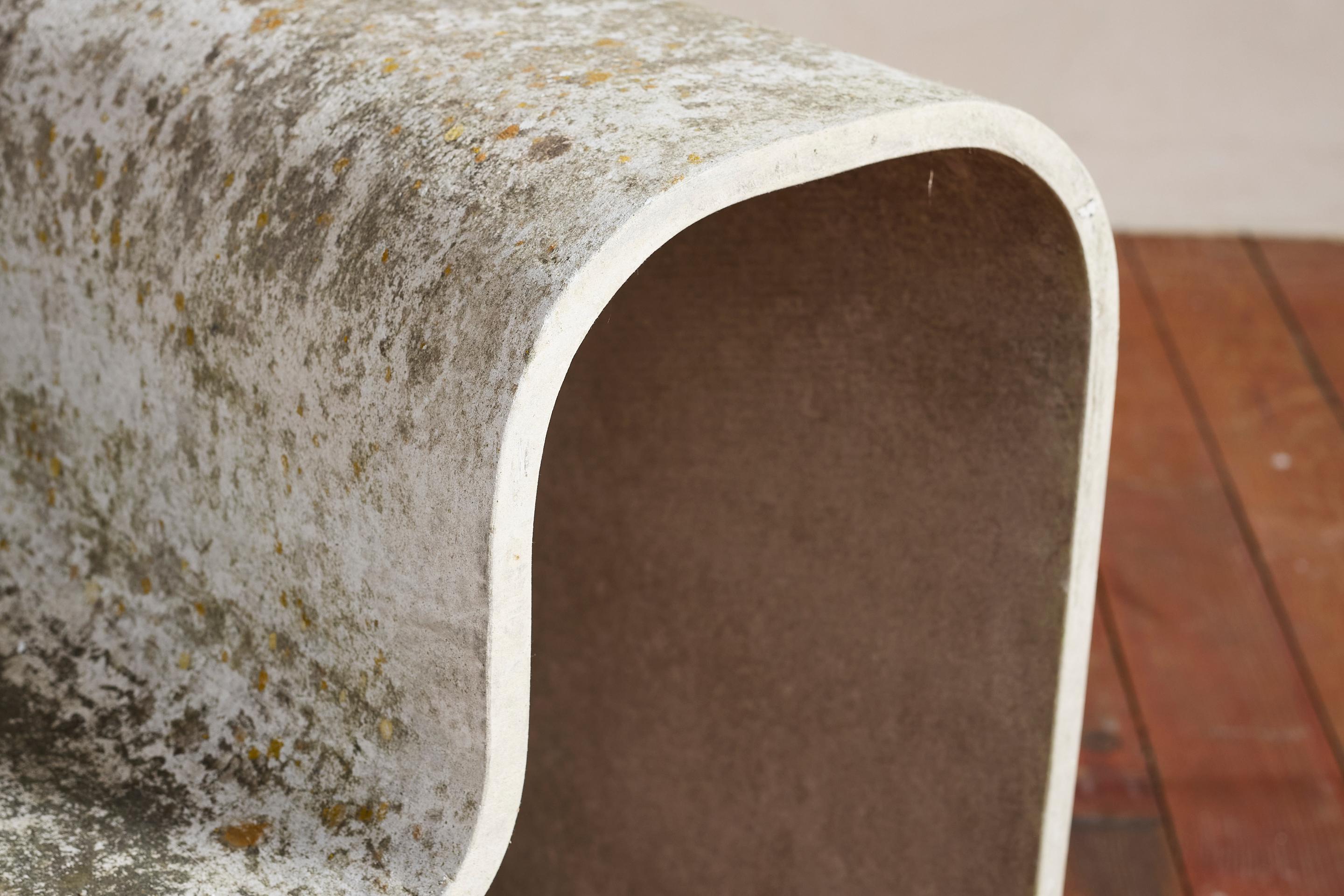 Pair of Willy Guhl Concrete Floating Chairs For Sale 4