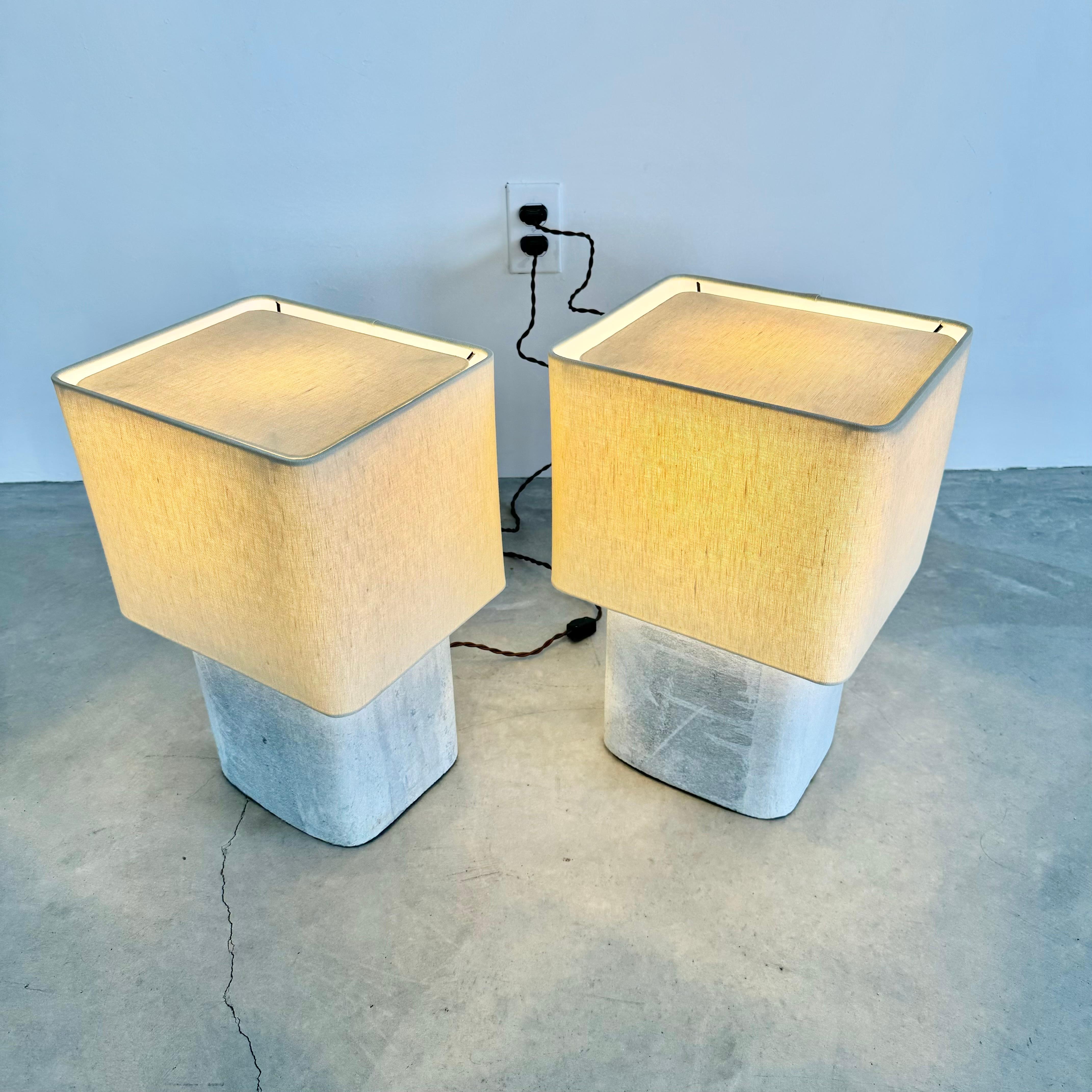 Pair of Willy Guhl Concrete Table Lamps, 1960s Switzerland For Sale 7