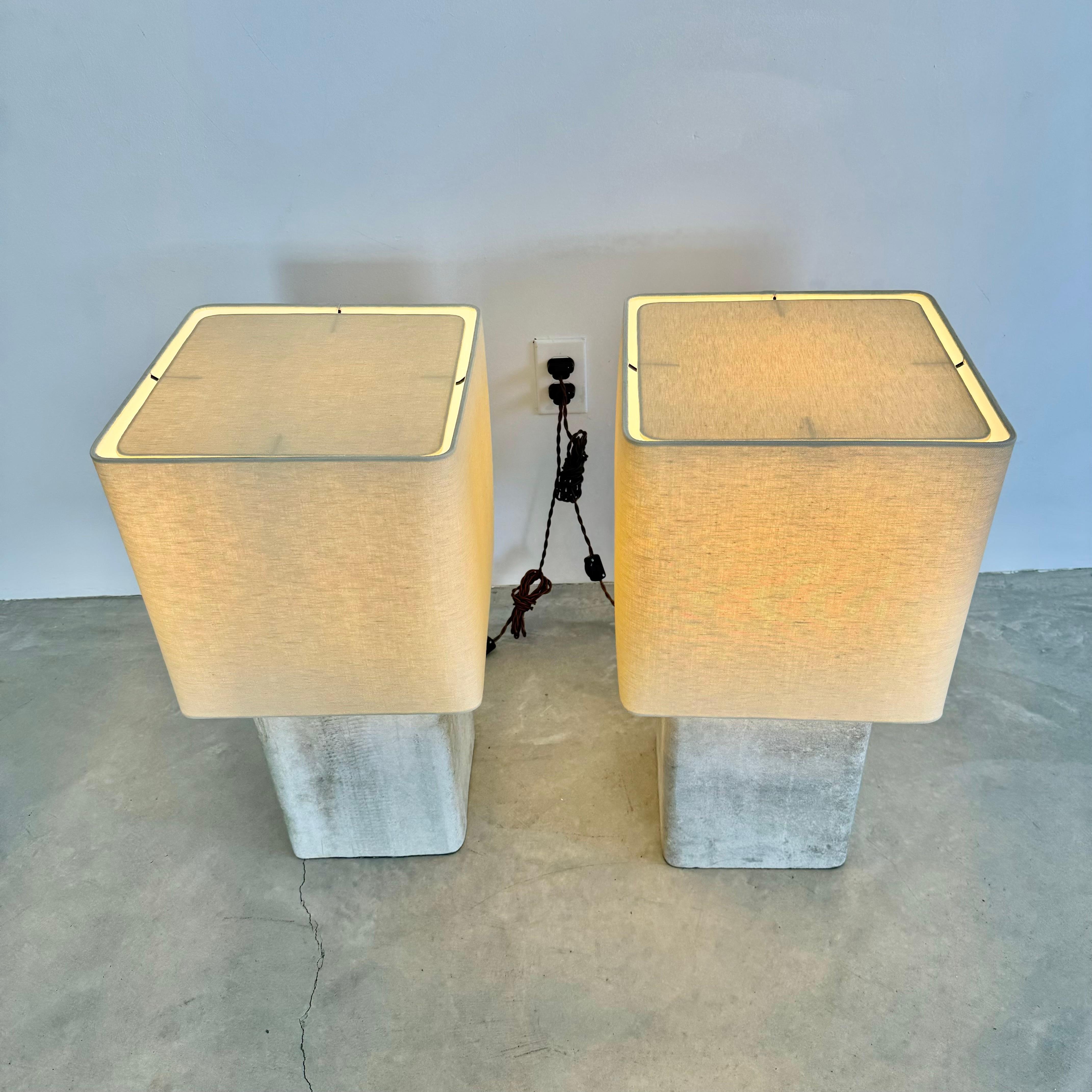 Paar Willy Guhl- Beton-Tischlampen, Schweiz, 1960er Jahre im Angebot 12