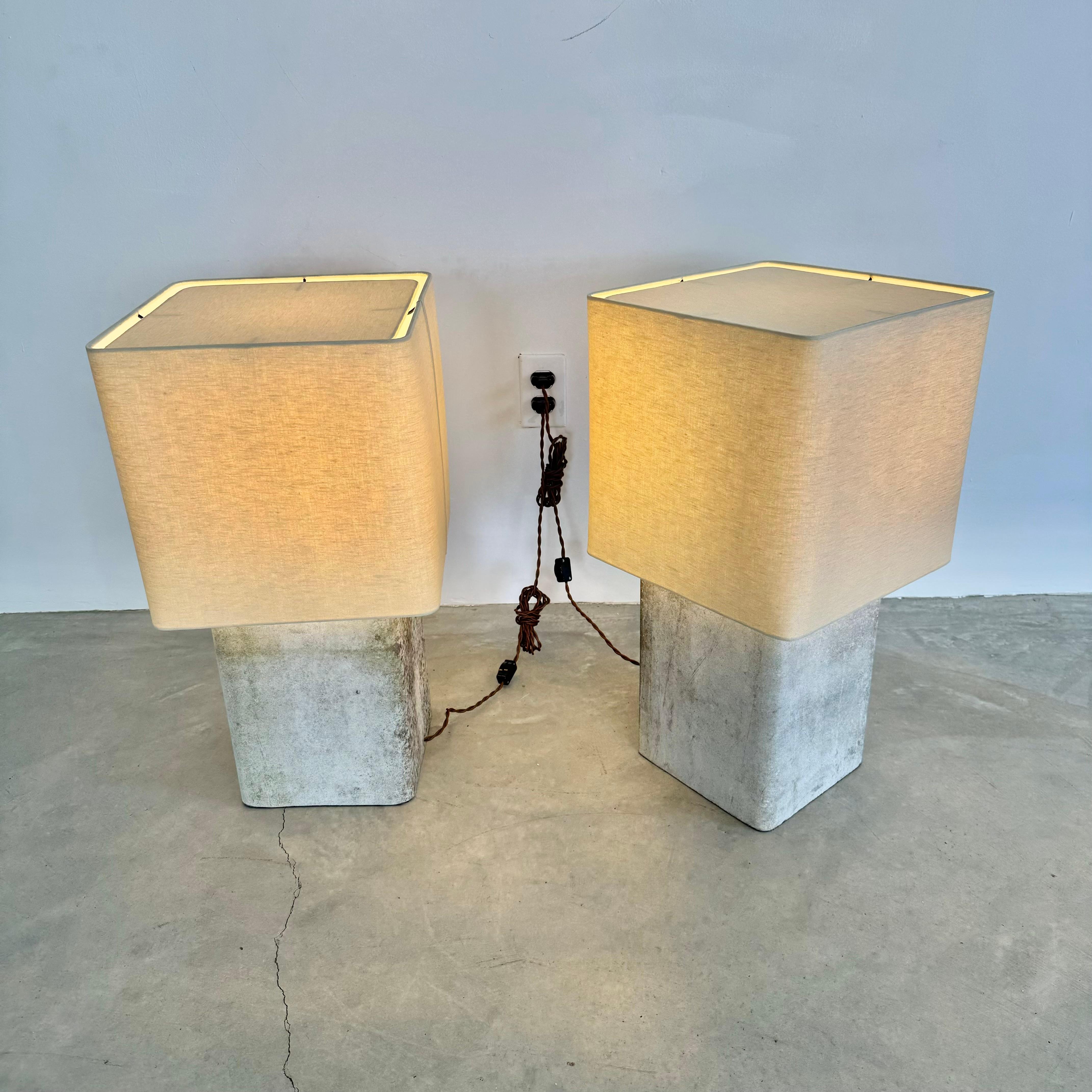 Paar Willy Guhl- Beton-Tischlampen, Schweiz, 1960er Jahre im Angebot 13