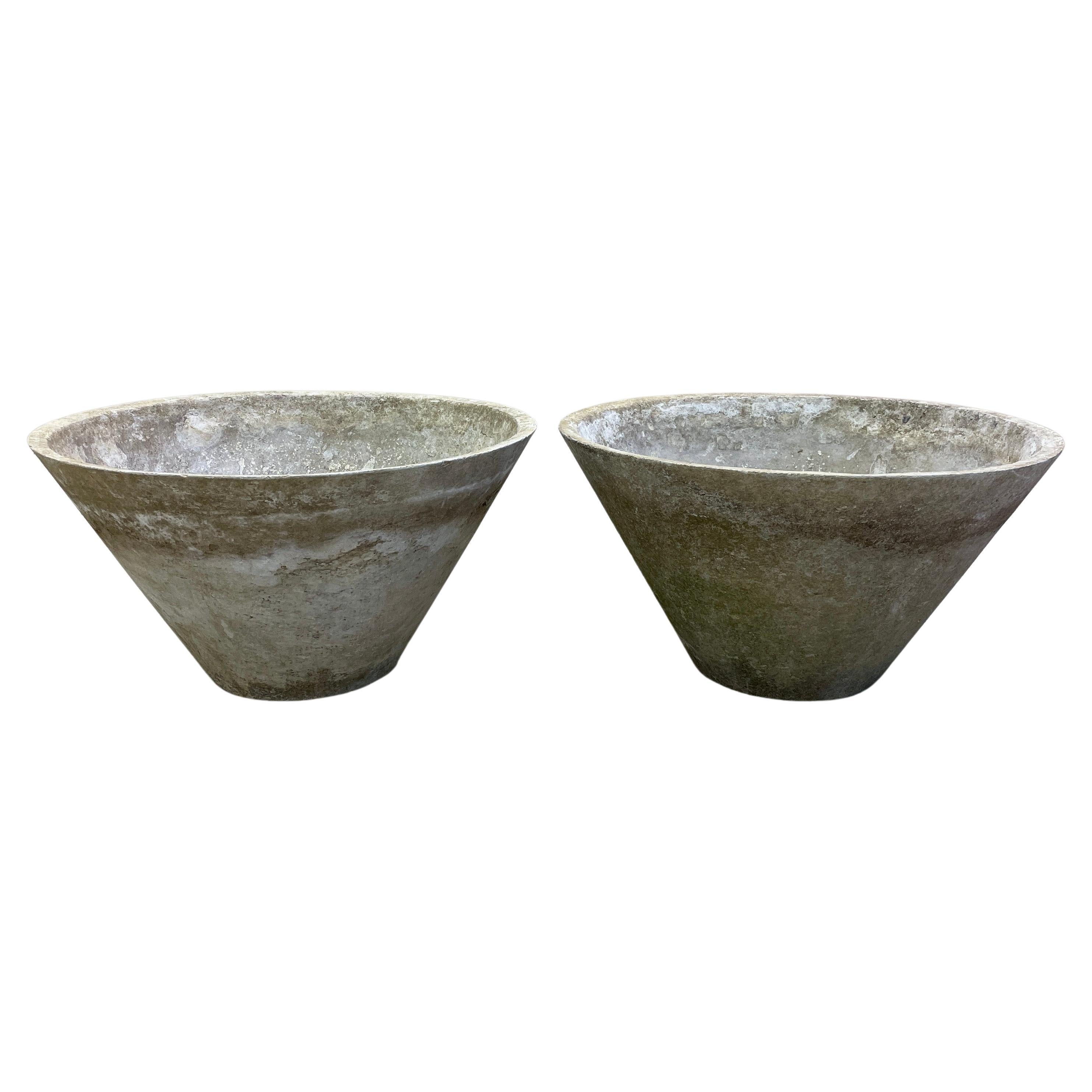 Pair of Willy Guhl Conical Planters #7&8 For Sale