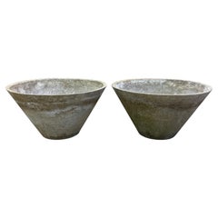 Pair of Willy Guhl Conical Planters #7&8