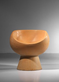 Ein Paar Willy Guhl Eternit-Kugelsessel aus den 60er Jahren