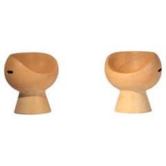 Paire de fauteuils à boules Eternite de Willy Guhl des années 60