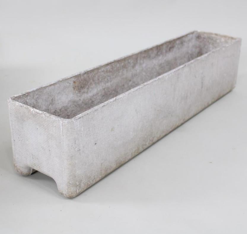 Mid-20th Century Pair of Willy Guhl for Eternit Rectangular Cement Planters For Sale