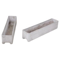 Pair of Willy Guhl for Eternit Rectangular Cement Planters No. 2