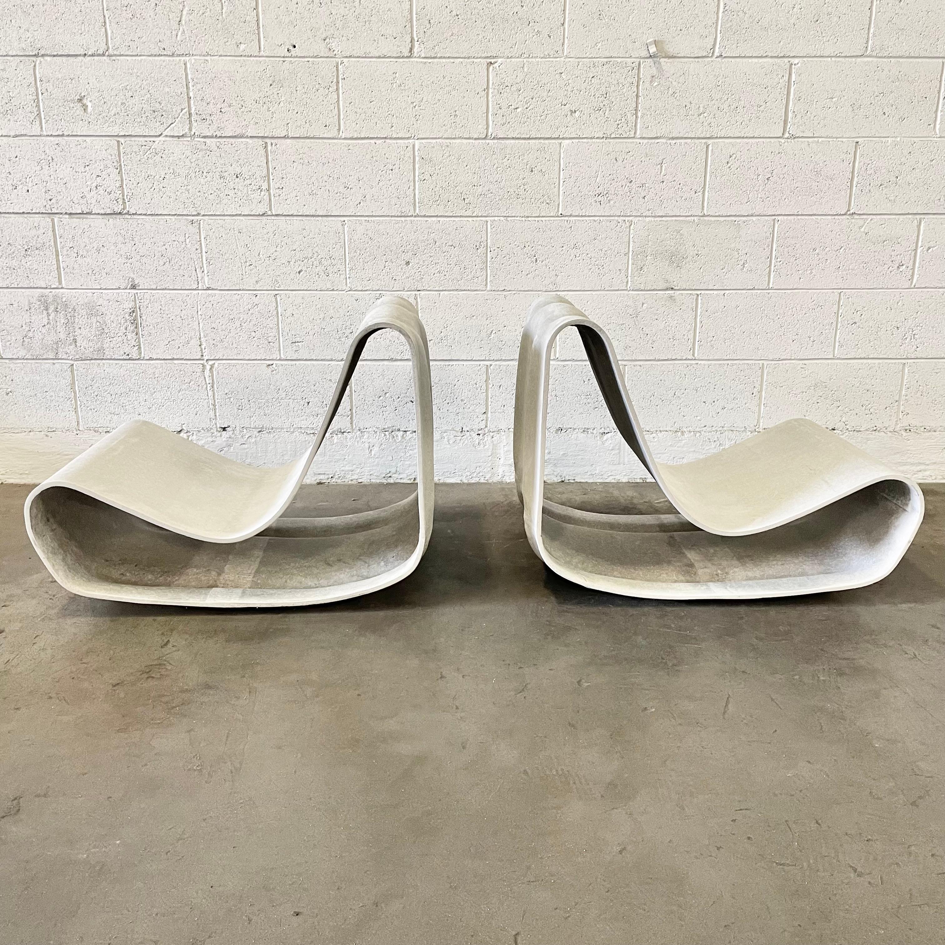 Svizzero Pair of Willy Guhl Loop Chairs, Switzerland in vendita