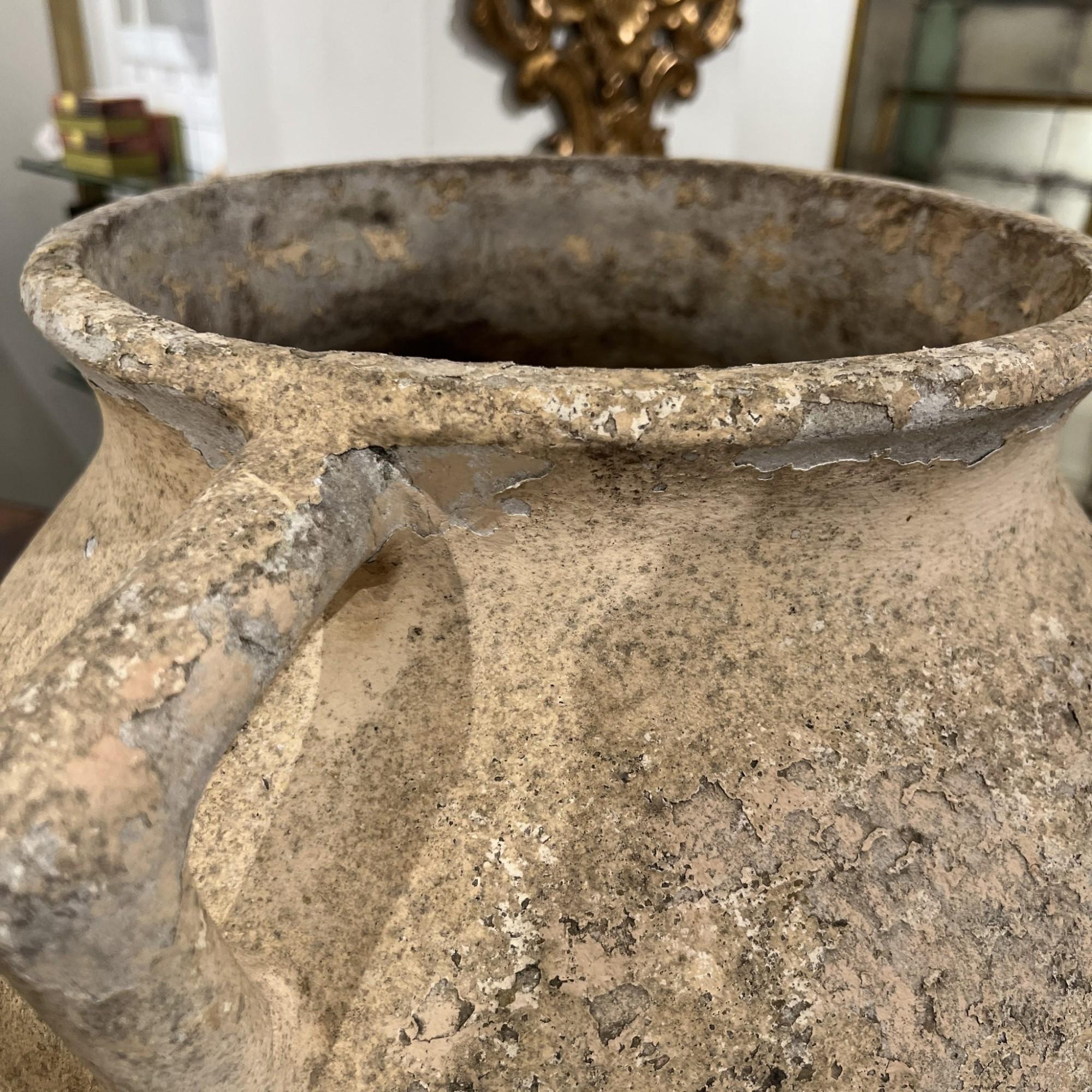 Pair of Willy Guhl Marmite Planters In Fair Condition For Sale In New Orleans, LA