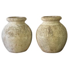 Paire de pots Willy Guhl