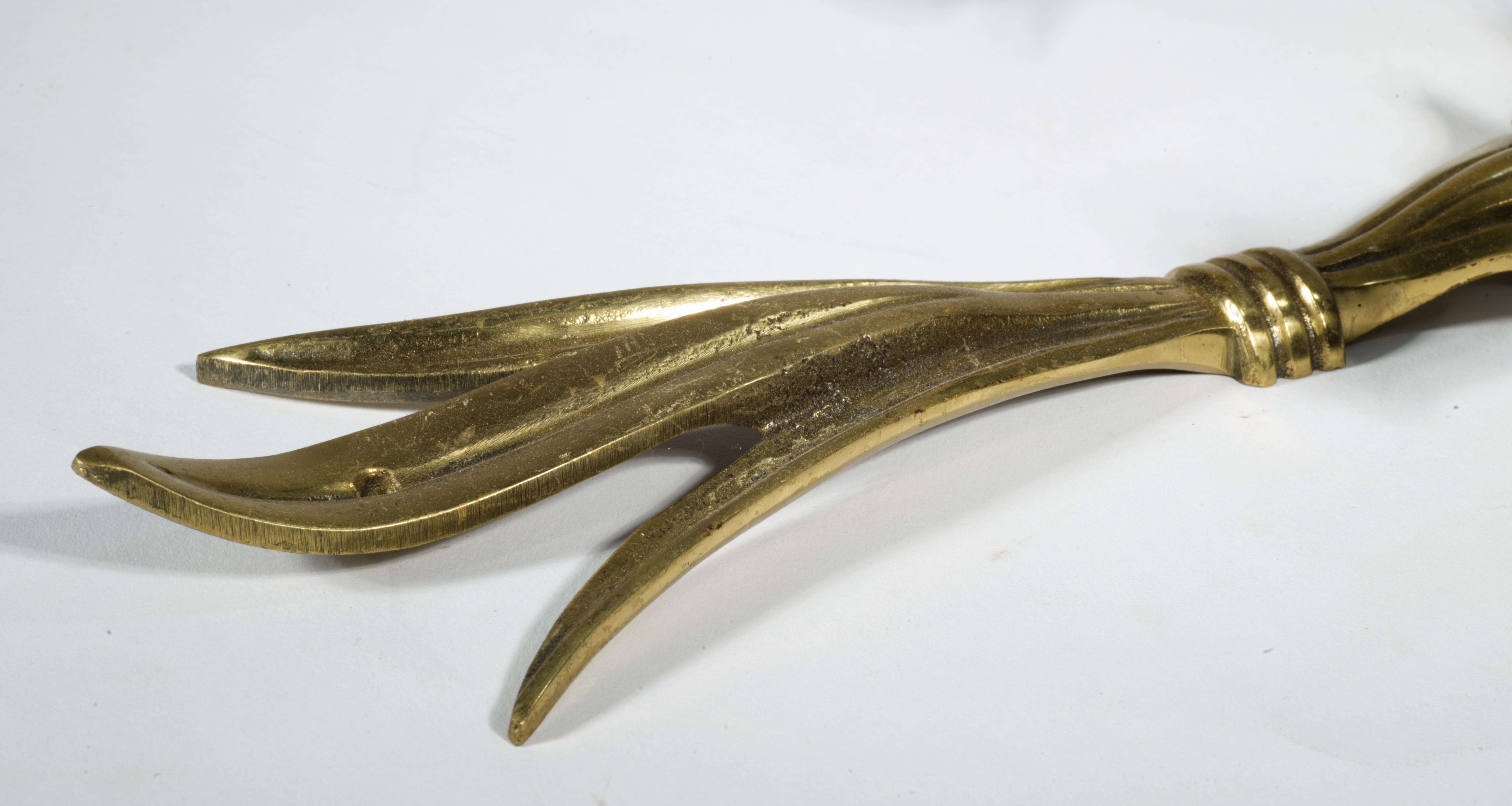 Pair of Wilson Bronze Candle Holders Wall Sconces For Sale 2