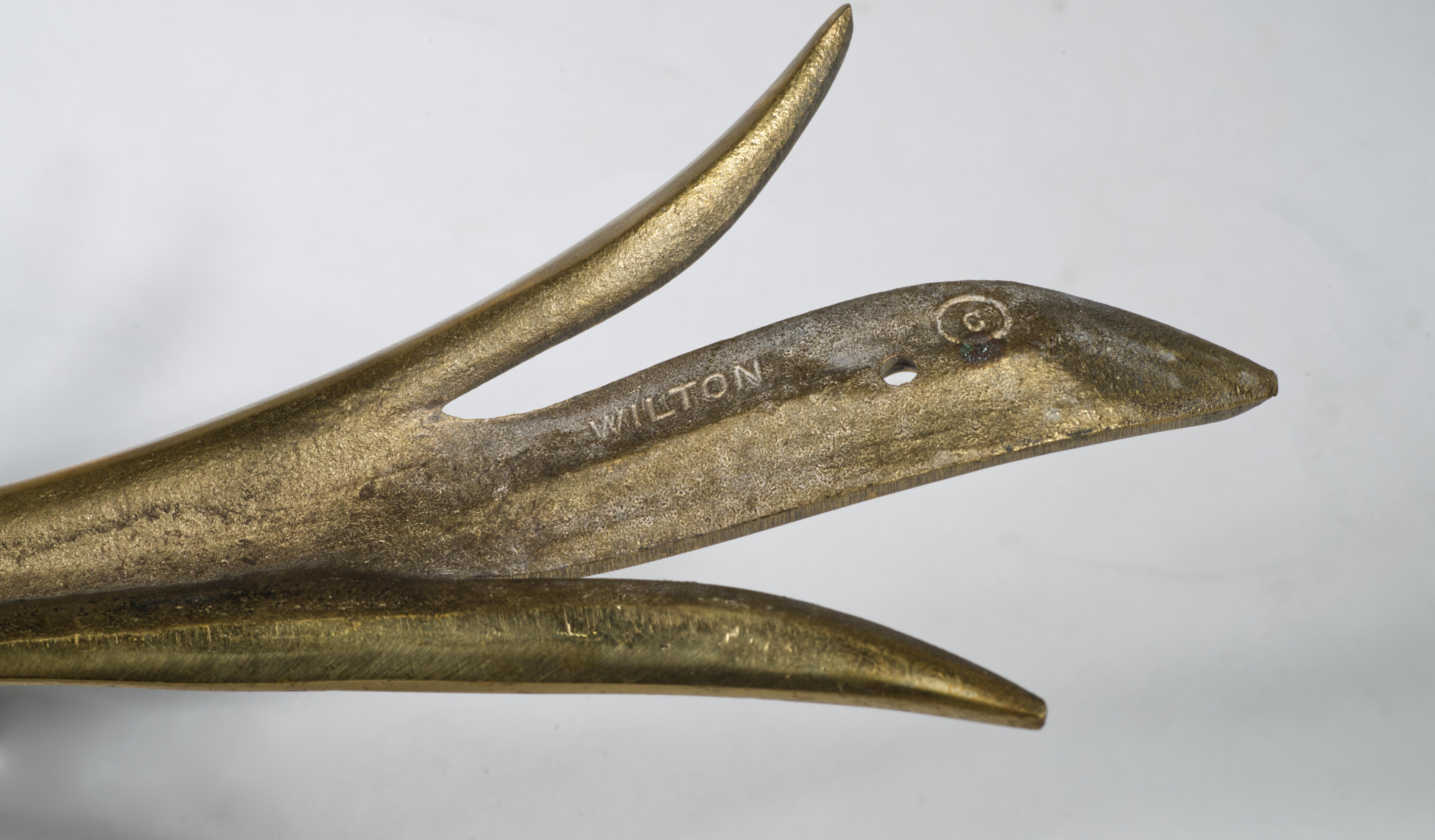 Pair of Wilson Bronze Candle Holders Wall Sconces For Sale 6