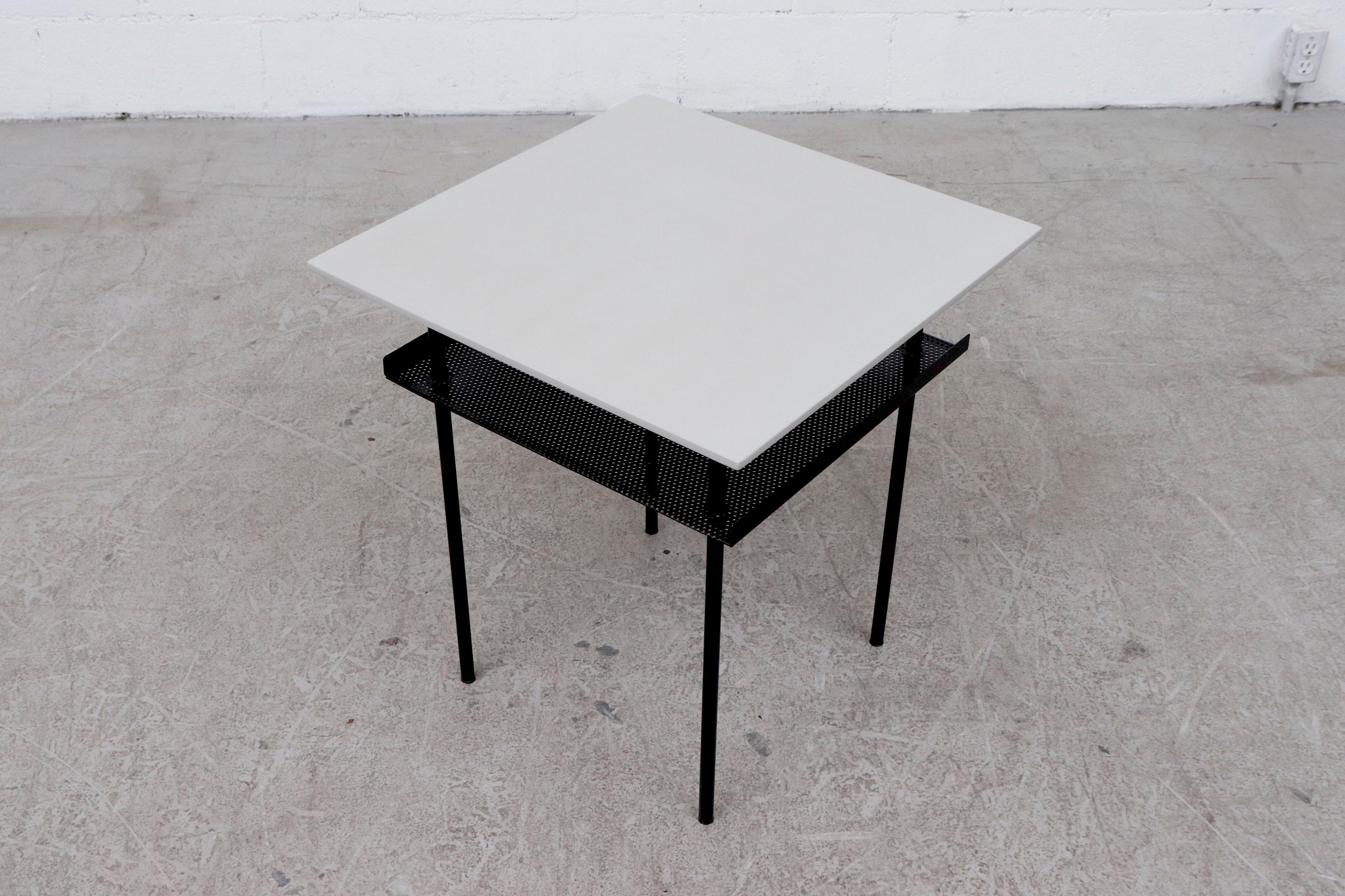 Pair of Wim Rietveld Industrial Side Tables for Auping In Good Condition In Los Angeles, CA