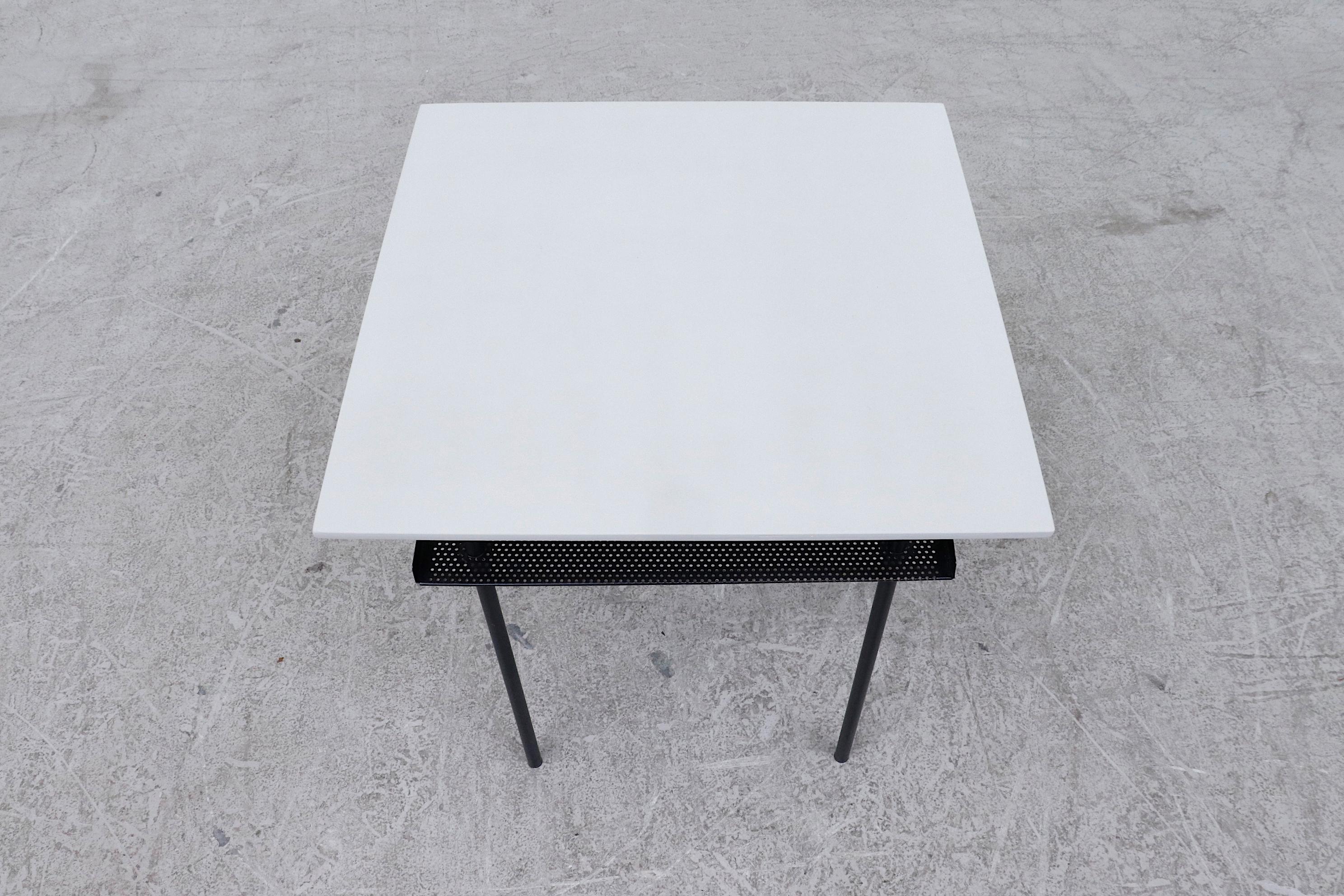 Mid-20th Century Pair of Wim Rietveld Industrial Side Tables for Auping
