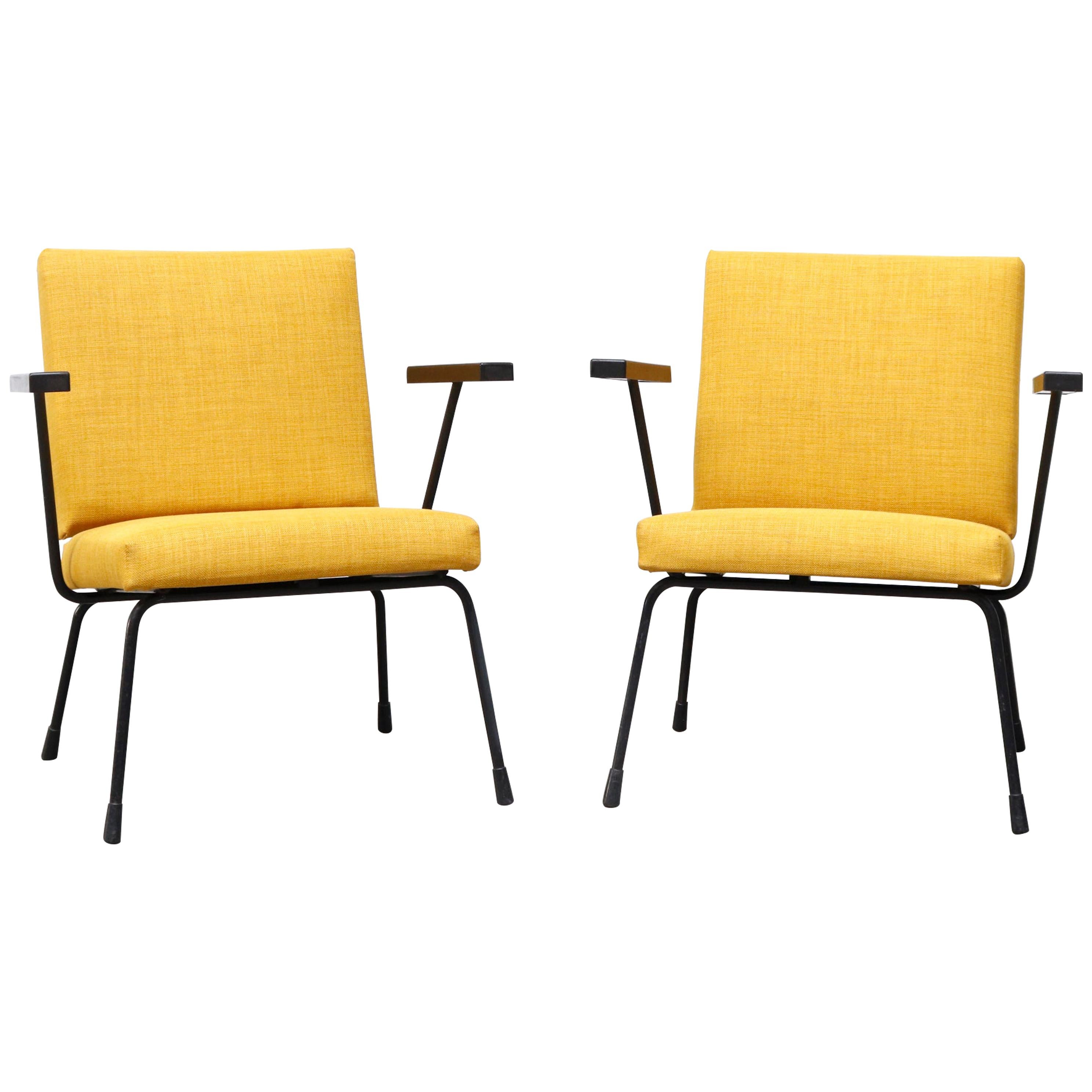 Pair of Wim Rietveld No 1401 Chairs for Gispen