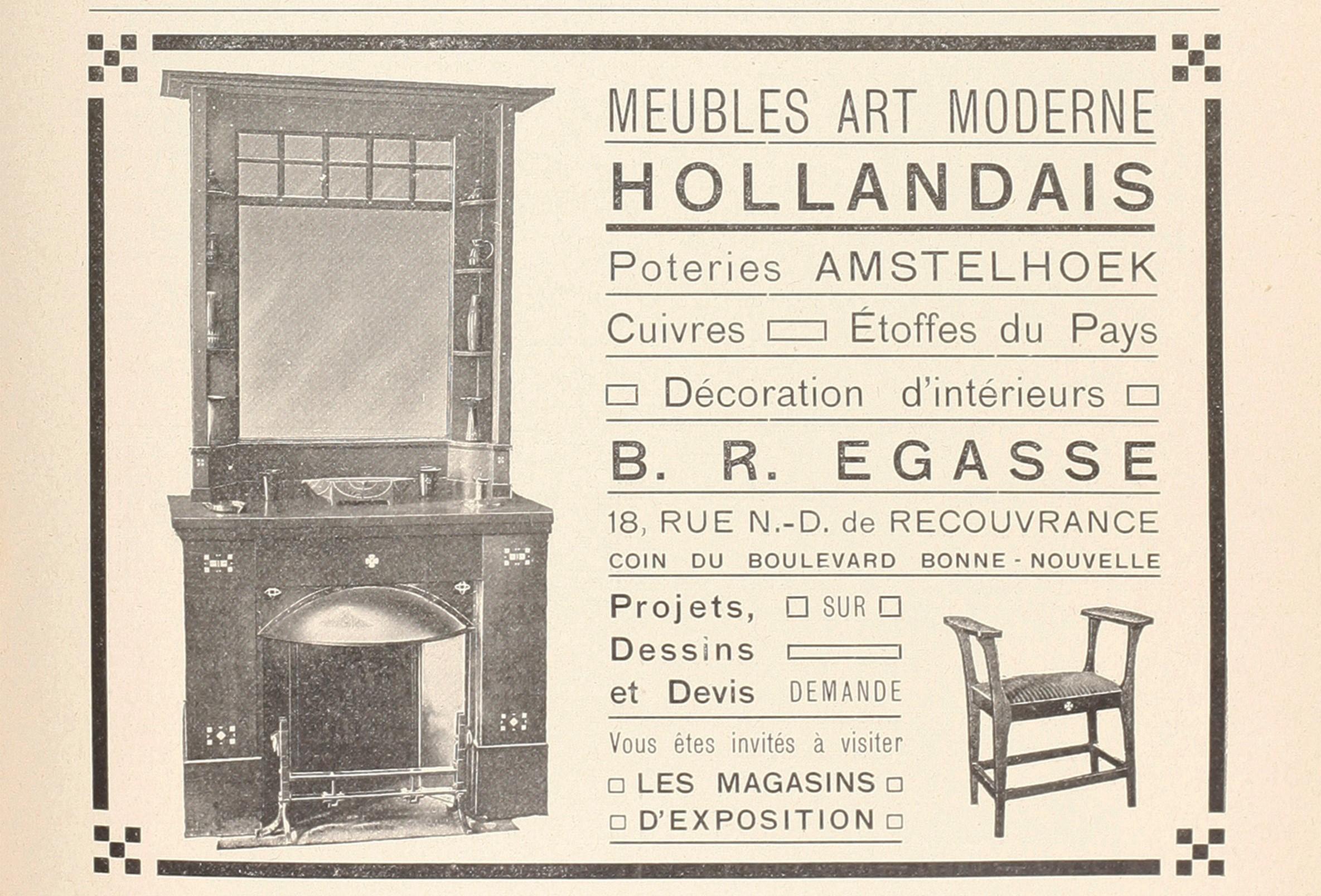 Pair of Window Stools, Amstelhoek Workshop, Holland, 1900 3
