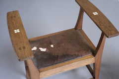 Pair of Window Stools, Amstelhoek Workshop, Holland, 1900