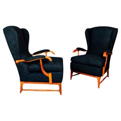 Fauteuils Wingback Mid-Century Modern