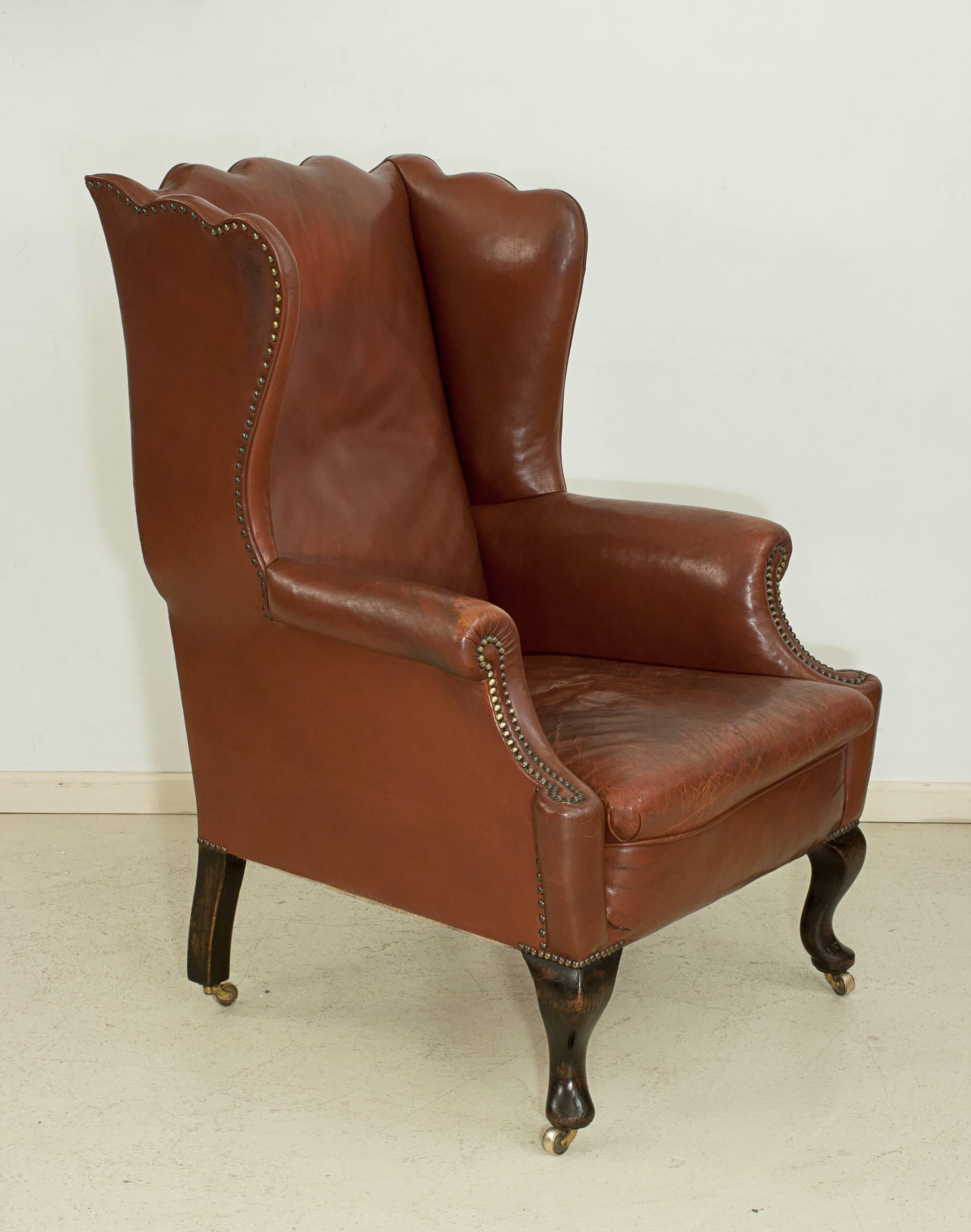 Pair of Wing Armchairs In Good Condition In Oxfordshire, GB