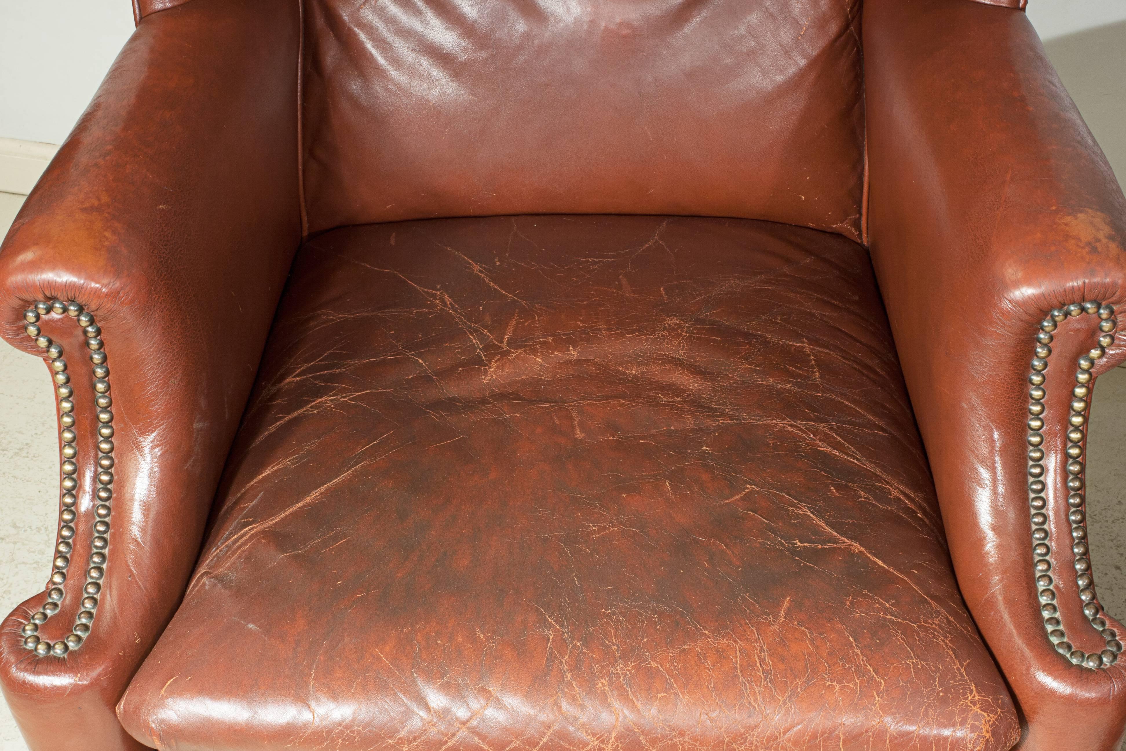 Late 19th Century Pair of Wing Armchairs