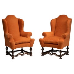 Paire de chaises à oreilles, Angleterre vers 1880
